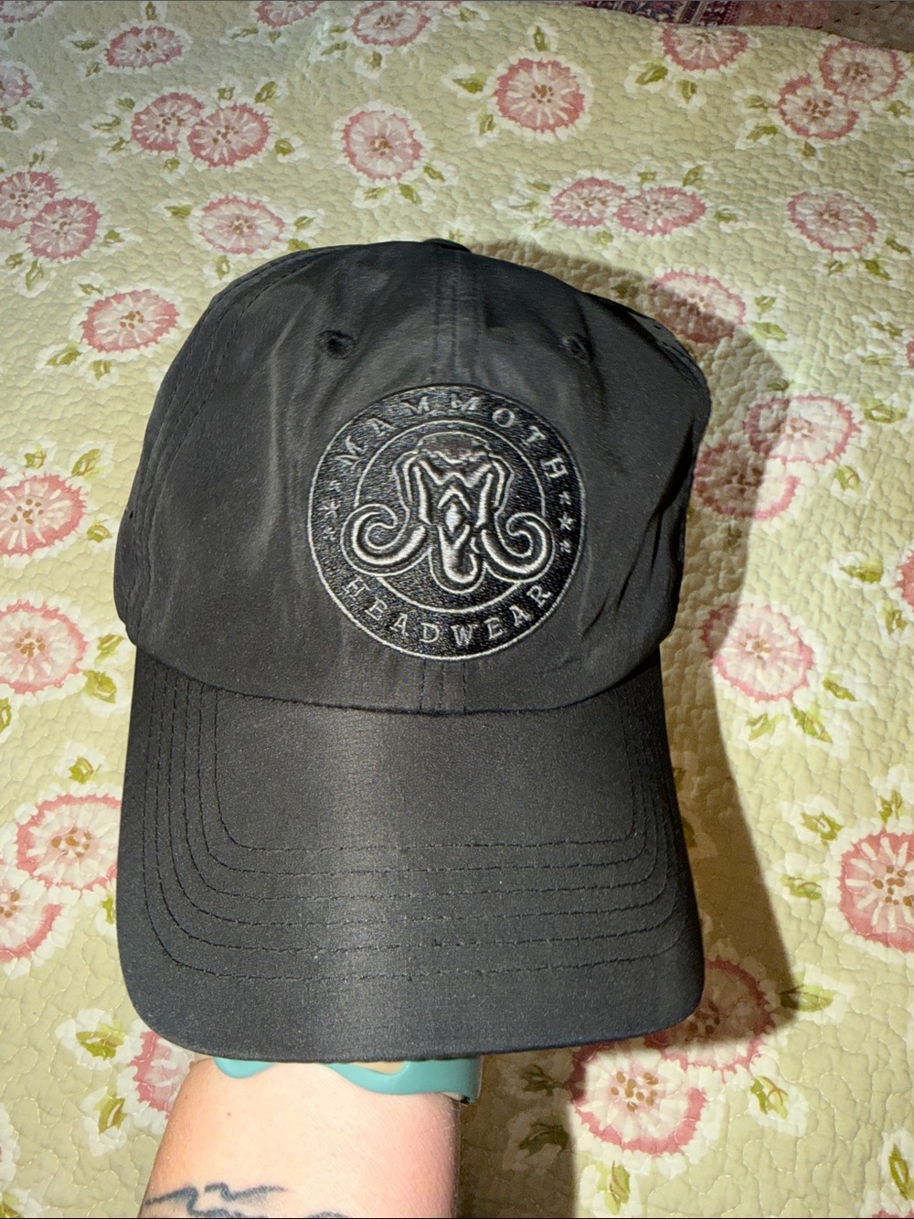 Mammoth Headwear Black Baseball Cap